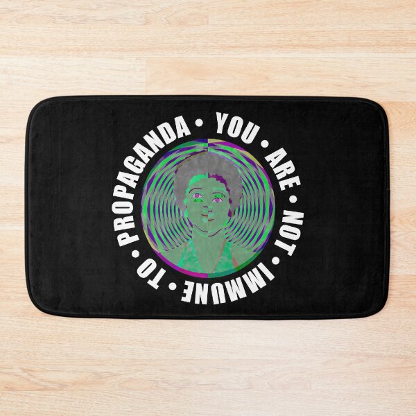 Item preview, You Are Not Immune To Propaganda – Mass Media Green Optical Illusion designed and sold by The Green Corner.