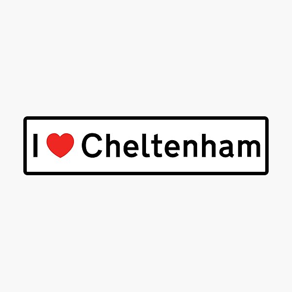 I Love Cheltenham! Photographic Print