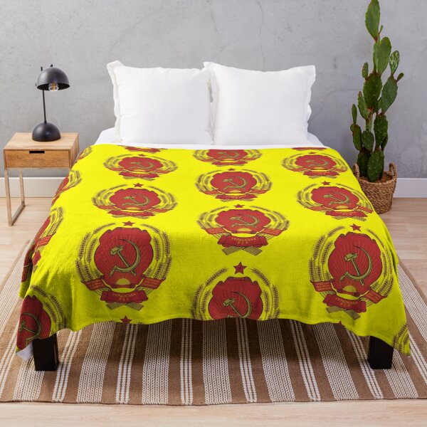 Item preview, Ukrainian SSR coat of arms / Герб Украинской ССР designed and sold by Mishkie.