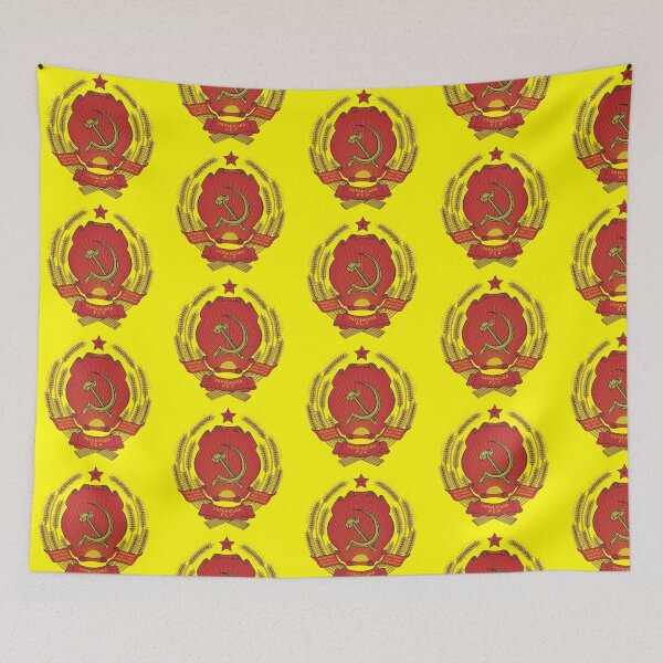 Item preview, Ukrainian SSR coat of arms / Герб Украинской ССР designed and sold by Mishkie.