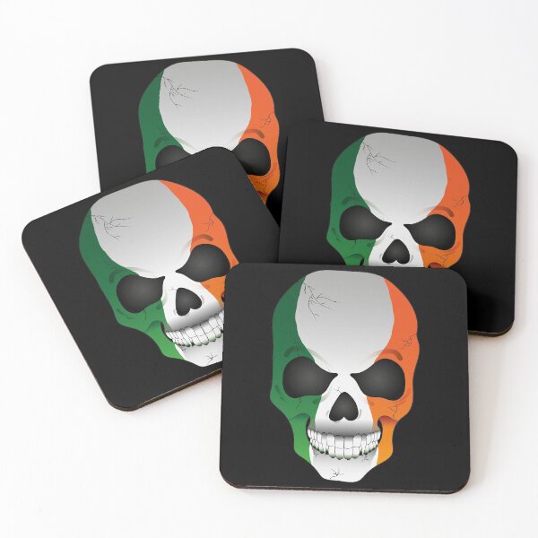 Item preview, Irish Vampire Skull Flag designed and sold by SandersApparel.