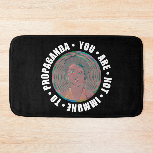 Item preview, You Are Not Immune To Propaganda – Mass Media Pink Optical Illusion designed and sold by The Green Corner.