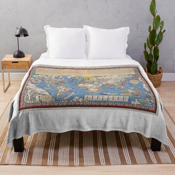 Item preview, Atlantic Charter vintage map of the world designed and sold by PetsArt.