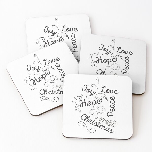 Item preview, Joy Hope Love Peace Christmas designed and sold by Pandoras-Boxx.