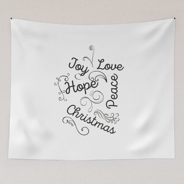 Item preview, Joy Hope Love Peace Christmas designed and sold by Pandoras-Boxx.