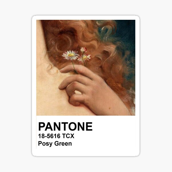 Pantone Posy Green Farbfeld Sticker