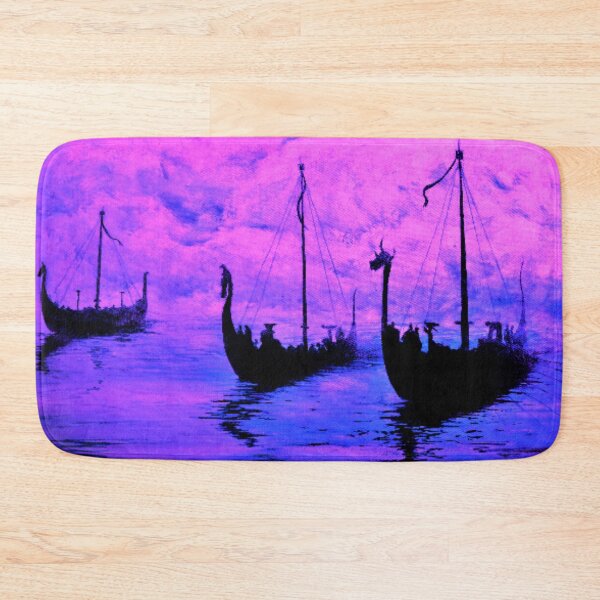 Item preview, Purple Ships from the Mist designed and sold by Malc Sutherland.