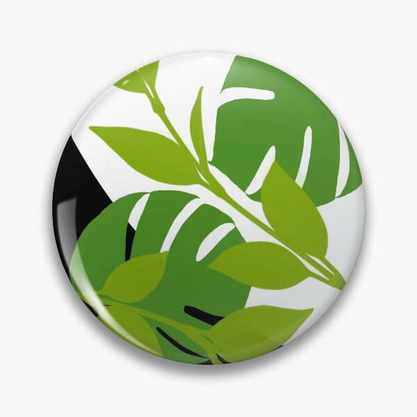 Item preview, Tropical Leaves Wavy Halftone designed and sold by GrimalkinStudio.
