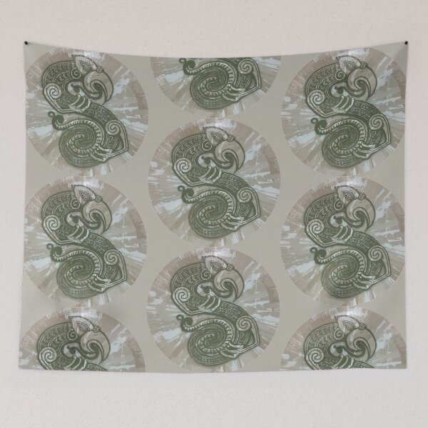 Item preview, Olive and Mocha Taniwha designed and sold by Mandii Pope.
