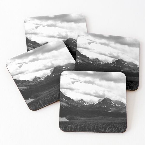 Item preview, Beautiful Black and White Wilderness Mountain Themed designed and sold by thewhitteeguy.