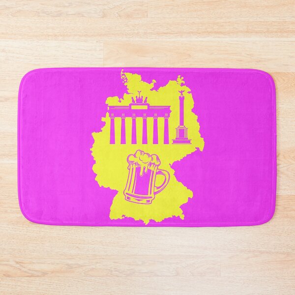 Item preview, Map of Germany with Berlin Brandenburg Gate and beer German famous landmark  designed and sold by mashmosh.