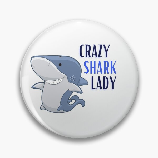 Item preview, Crazy Shark Lady designed and sold by MillenaryShop.