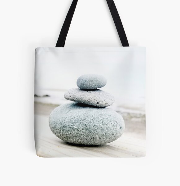 Calming Coastal Cairn All Over Print Tote Bag