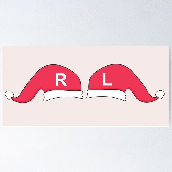 Item preview, Left and Right Santa Hat X-Ray Markers - Cream Background designed and sold by HumerusHumor.