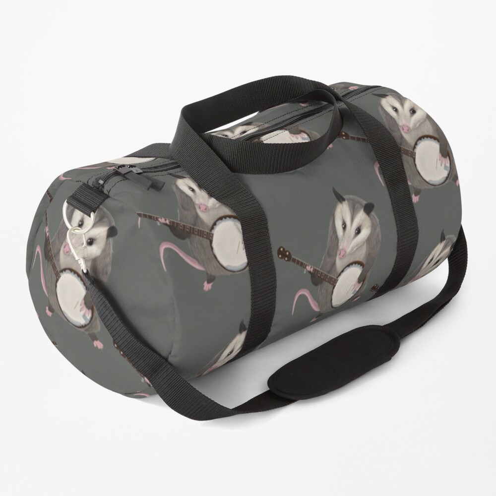 Opossum playing the banjo - possum Duffle Bag