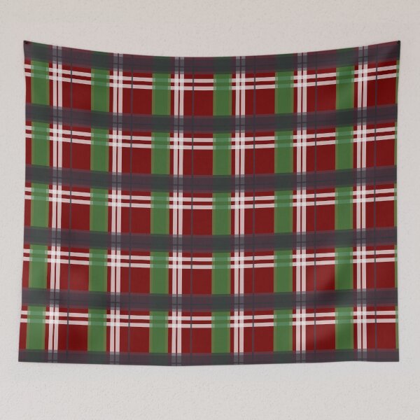 Item preview, Green Navy Blue Red Christmas Plaid designed and sold by Minnie777.