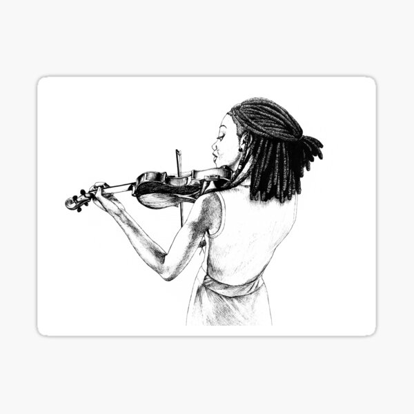 Violinist Sticker