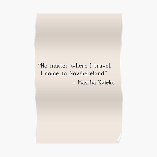 Gedicht Posters Redbubble