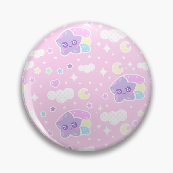 Item preview, Magical sky shooting star cuties - pastel pink designed and sold by HolleyTeaTime.