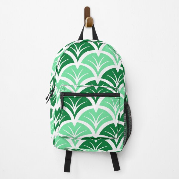 Item preview, Green Deco Ginkgo Leaves Pattern 30s 20s Flapper Inspired designed and sold by ImageNugget.