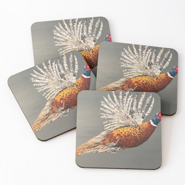 Item preview, PHEASANT IN FLIGHT designed and sold by Charlotte Sarah Rhodes.