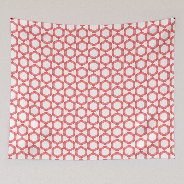 Item preview, red hexagon designed and sold by miaterinka.