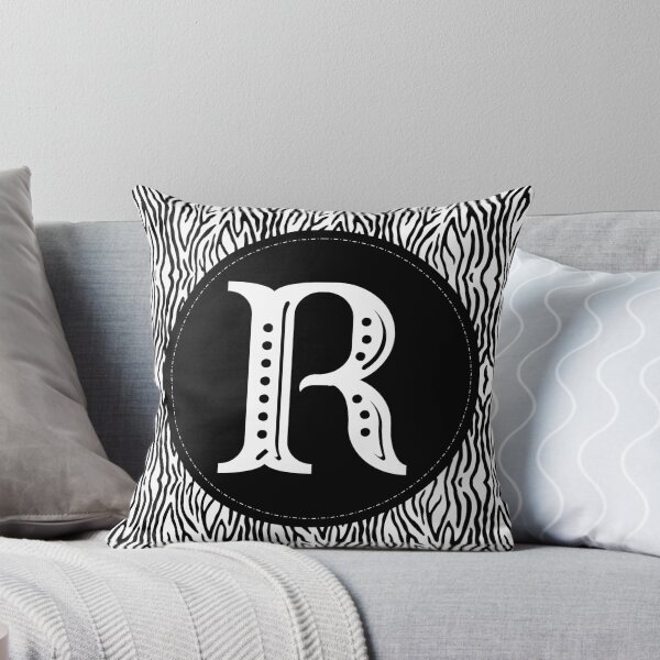 Item preview, Zebra Monogram Letter R designed and sold by MarkTees.