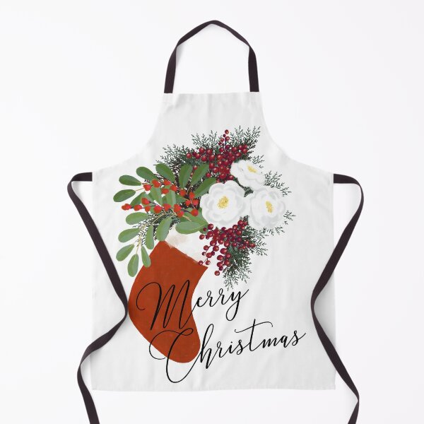 Item preview, Floral Christmas stocking, Merry Christmas designed and sold by blursbyai.