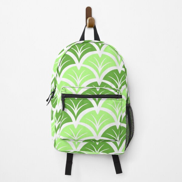 Aperçu de l'œuvre Motif de feuilles de ginkgo déco vert herbe 30 s 20 s Flapper inspiré créée et vendue par ImageNugget.