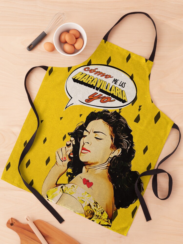 Imagen 1 de 6, Delantal con la obra Lola Flores Cómo me las maravillaría yo Comics Vintage, diseñada y vendida por danimota.