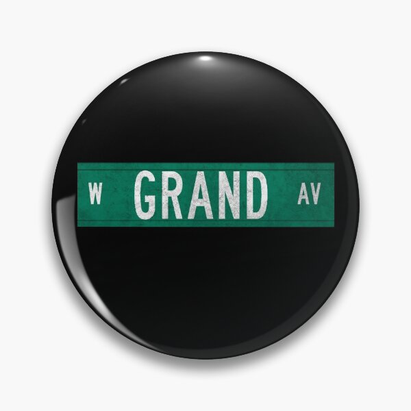 Item preview, GRAND AV CHICAGO STREET SIGN designed and sold by avshirts773.