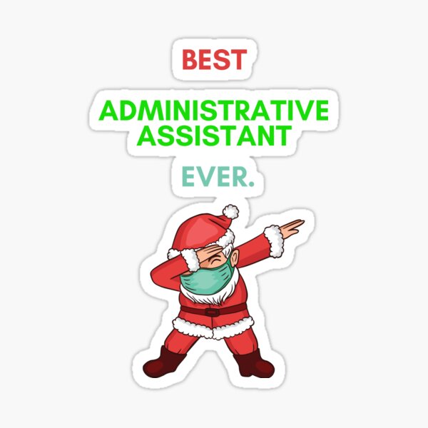 Aperçu de l'œuvre Funny Christmas 2020 Gift Dabbing Santa Mask For Administrative-assistant's créée et vendue par Threads By Day.