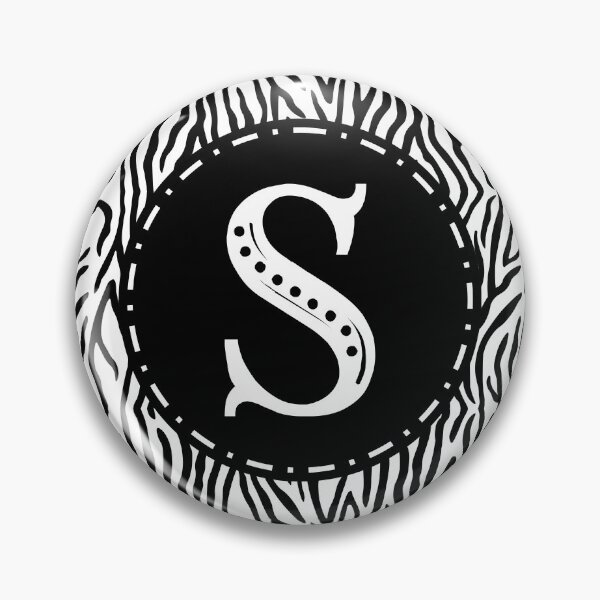Item preview, Zebra Monogram Letter S designed and sold by MarkTees.