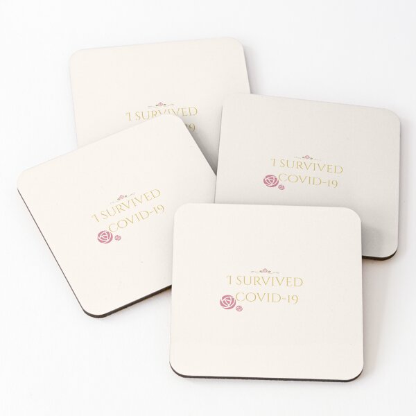 Item preview, Elegant i survived covid-19 with roses designed and sold by thetholab.