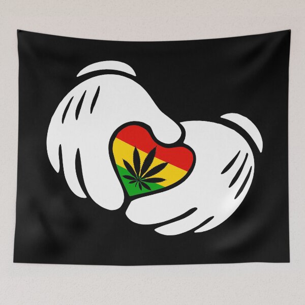 Item preview, Rasta bong heart designed and sold by SolitaryDaze.