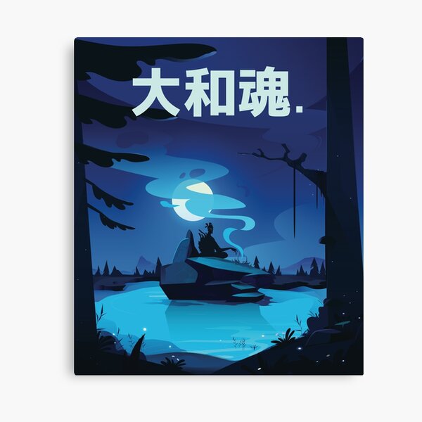 Akuma Kanji Canvas Prints Redbubble