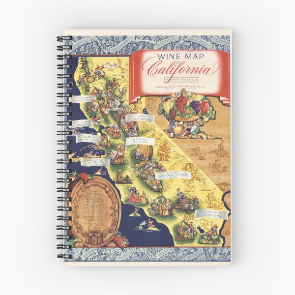 Item preview, Wine Map of California 1935 designed and sold by PetsArt.