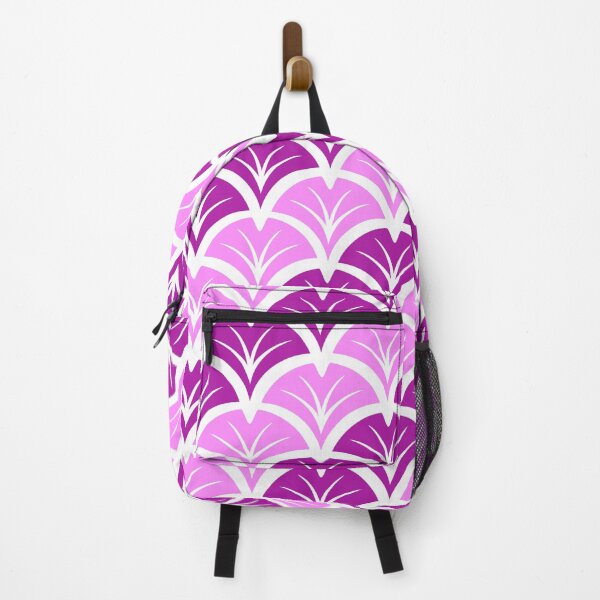 Item preview, Magenta Art Deco Ginkgo Leaves Pattern 30s 20s Flapper Inspired designed and sold by ImageNugget.