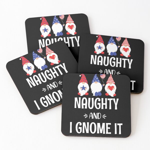 Item preview, Naughty And I Gnome It - Funny Pajama Christmas Gnomes - Christmas Three Buffalo Plaid Gnomes  designed and sold by Run to Creations.