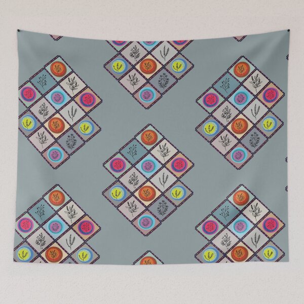 Item preview, Geometric Botanical Digital Design designed and sold by blueferriswheel.