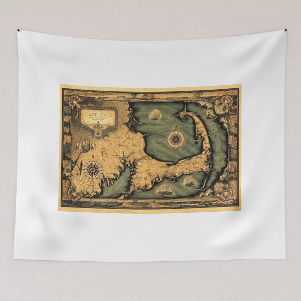 Item preview, Vintage map of Cape Cod 1931 designed and sold by PetsArt.