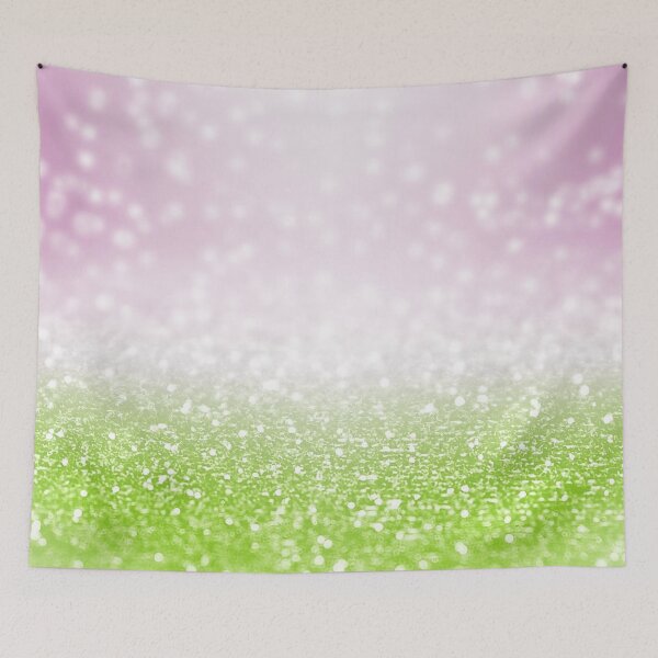 Item preview, Soft Pink And Lime Green Border Glitter Pattern designed and sold by Mary Riley.