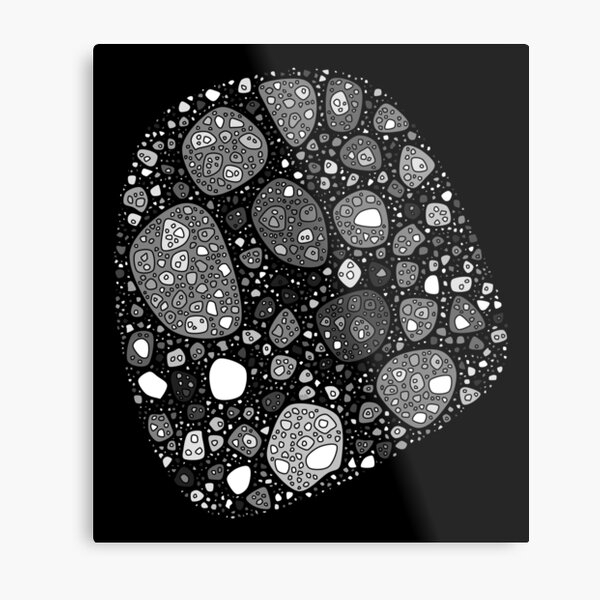 Abstract Fossil Metal Print