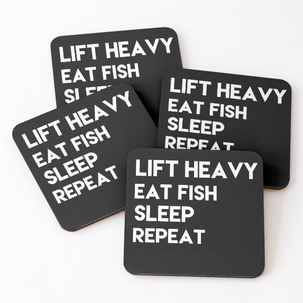 Item preview, Lift Heavy Eat Fish Sleep Repeat designed and sold by Danny Slebodnick.