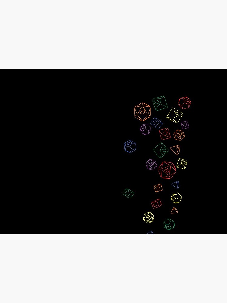 Rainbow Cascading Dice by nicegnome