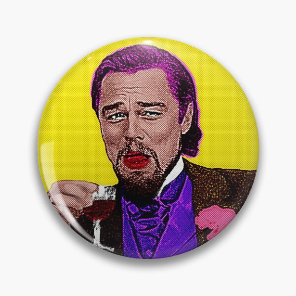 Item preview, Leonardo DiCaprio Laughing meme in Andy Warhol pop art style designed and sold by Mrserious0.