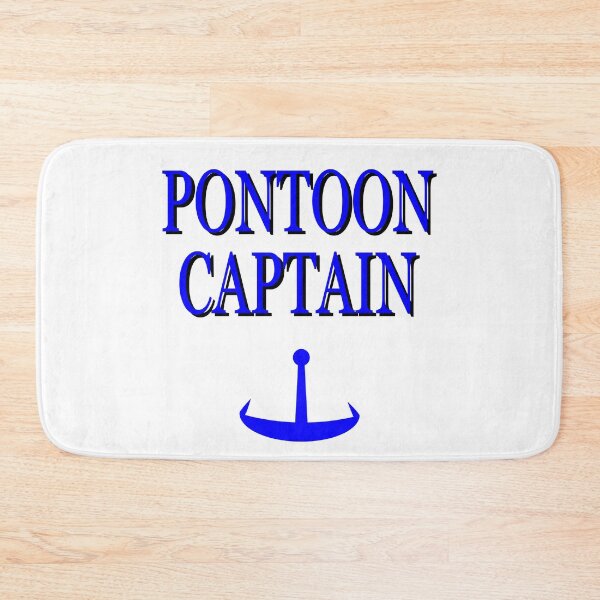 Item preview, Pontoon Captain Graphic with Blue Anchor designed and sold by EdwardMonet.