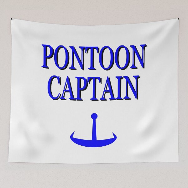 Item preview, Pontoon Captain Graphic with Blue Anchor designed and sold by EdwardMonet.
