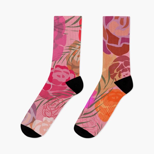 Item preview, Patrón floral rosa multicapa designed and sold by Iryna Pakhomova.