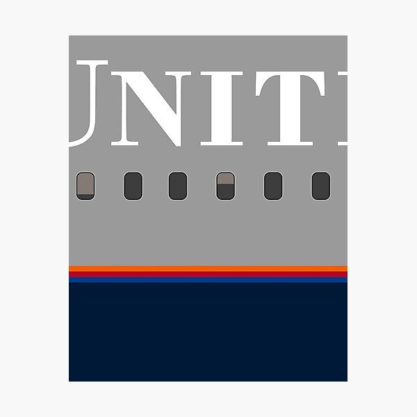 Item preview, Plane Tees - United Airlines (Battleship Gray) designed and sold by phlvialax.